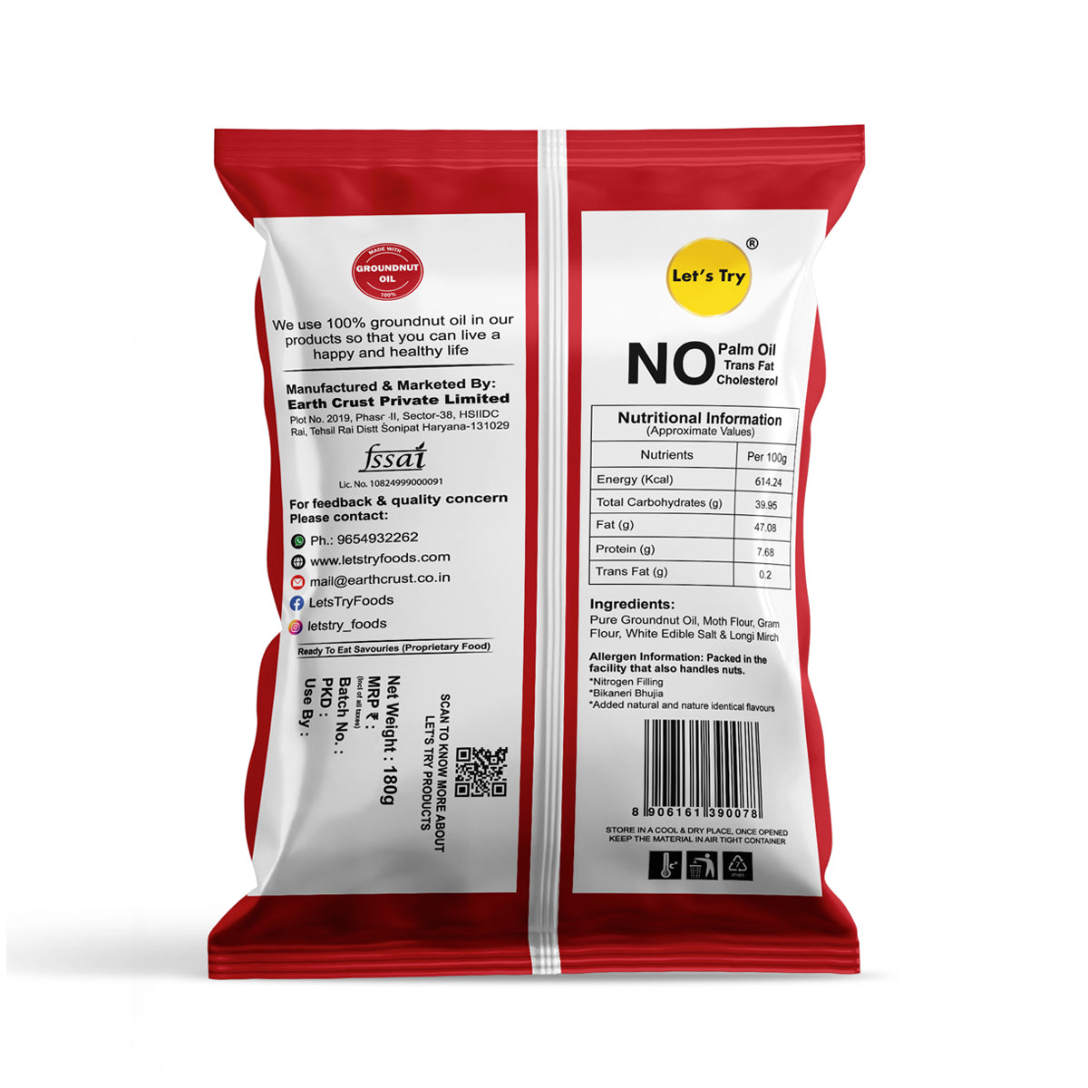 Let's Try Bikaneri Bhujia 180g | No Palm Oil