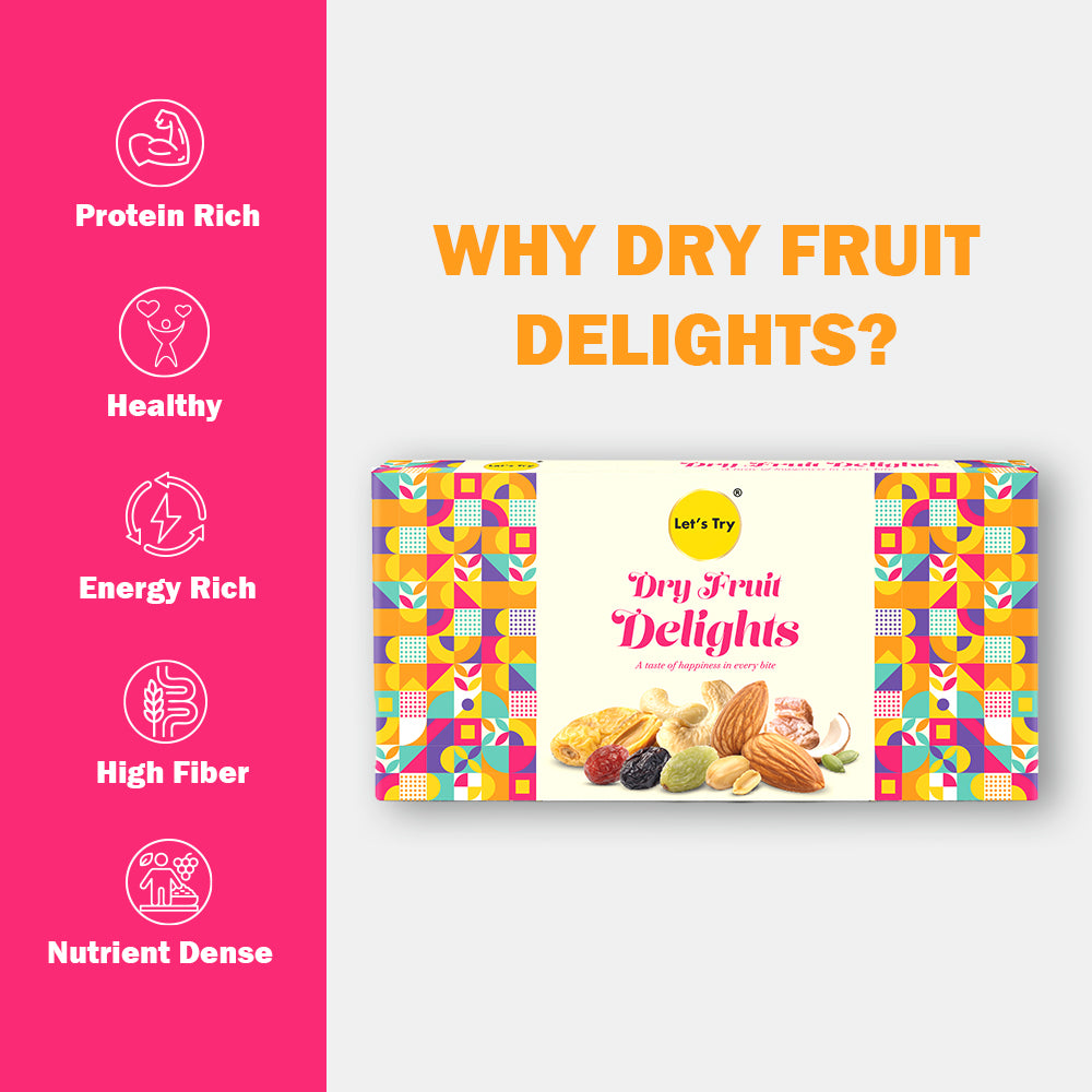 Let's Try Dry Fruit Delights | Gift Box