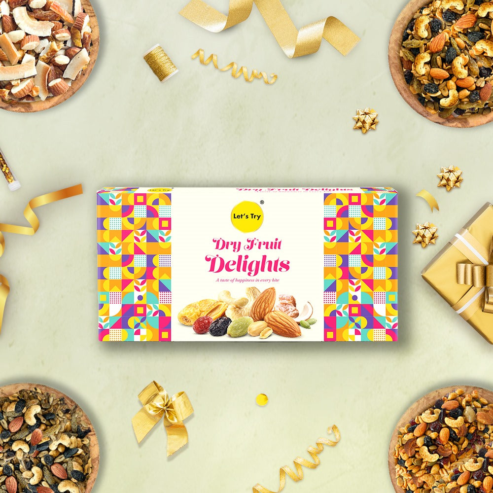 Let's Try Dry Fruit Delights | Gift Box
