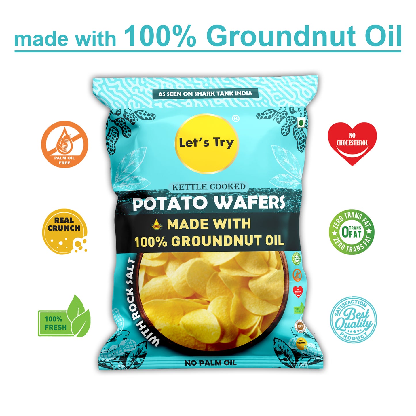 Let's Try Potato Wafers 54gx3 | No Palm Oil
