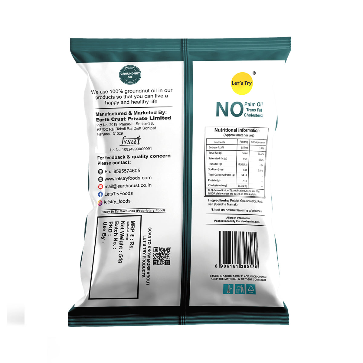 Let's Try Potato Wafers 54gx3 | No Palm Oil