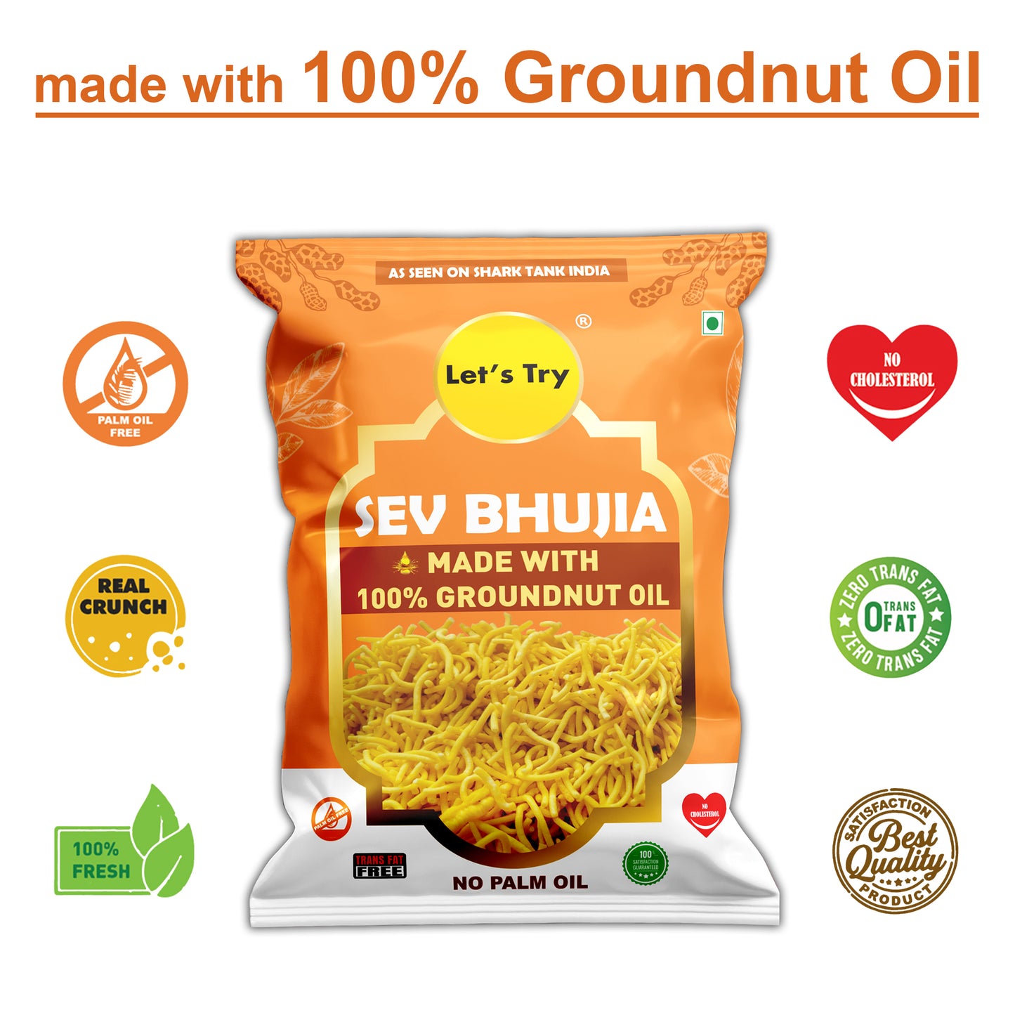 Let's Try Sev Bhujia 180g | No Palm Oil