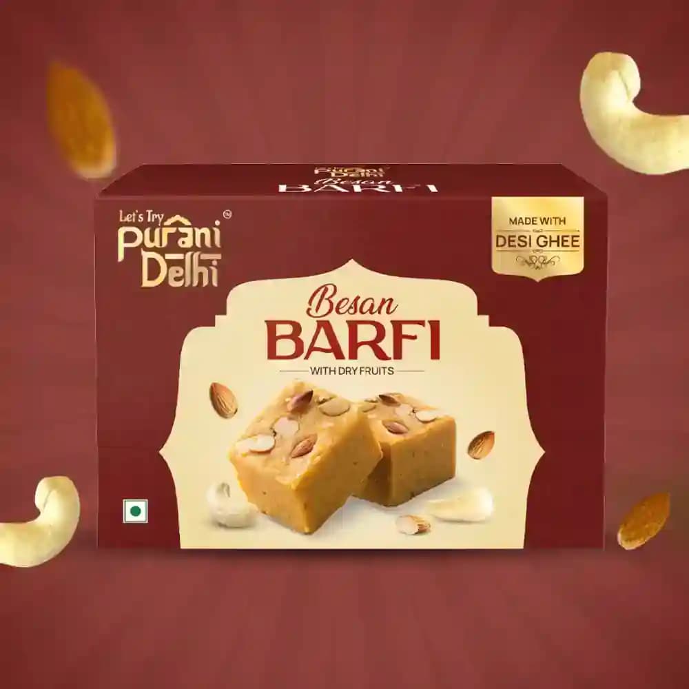Besan Barfi – Healthy Indian Sweets, No Palm Oil, No Maida | Buy Online India | Let's Try Foods