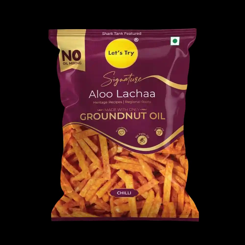 Signature Aloo Lachaa – Healthy Namkeen, No Palm Oil, Groundnut Oil | Buy Online India | Let's Try Foods