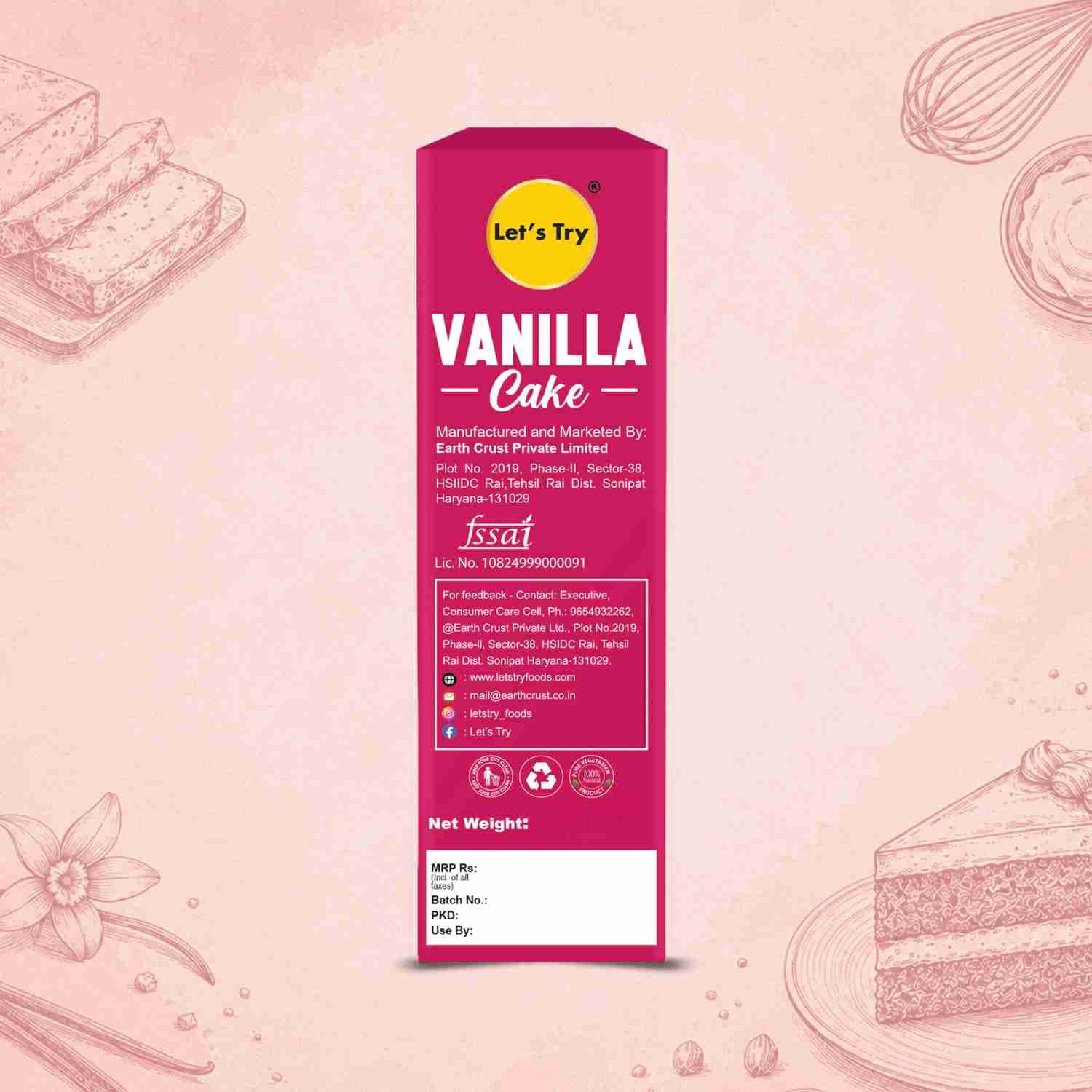 vanilla cake back address