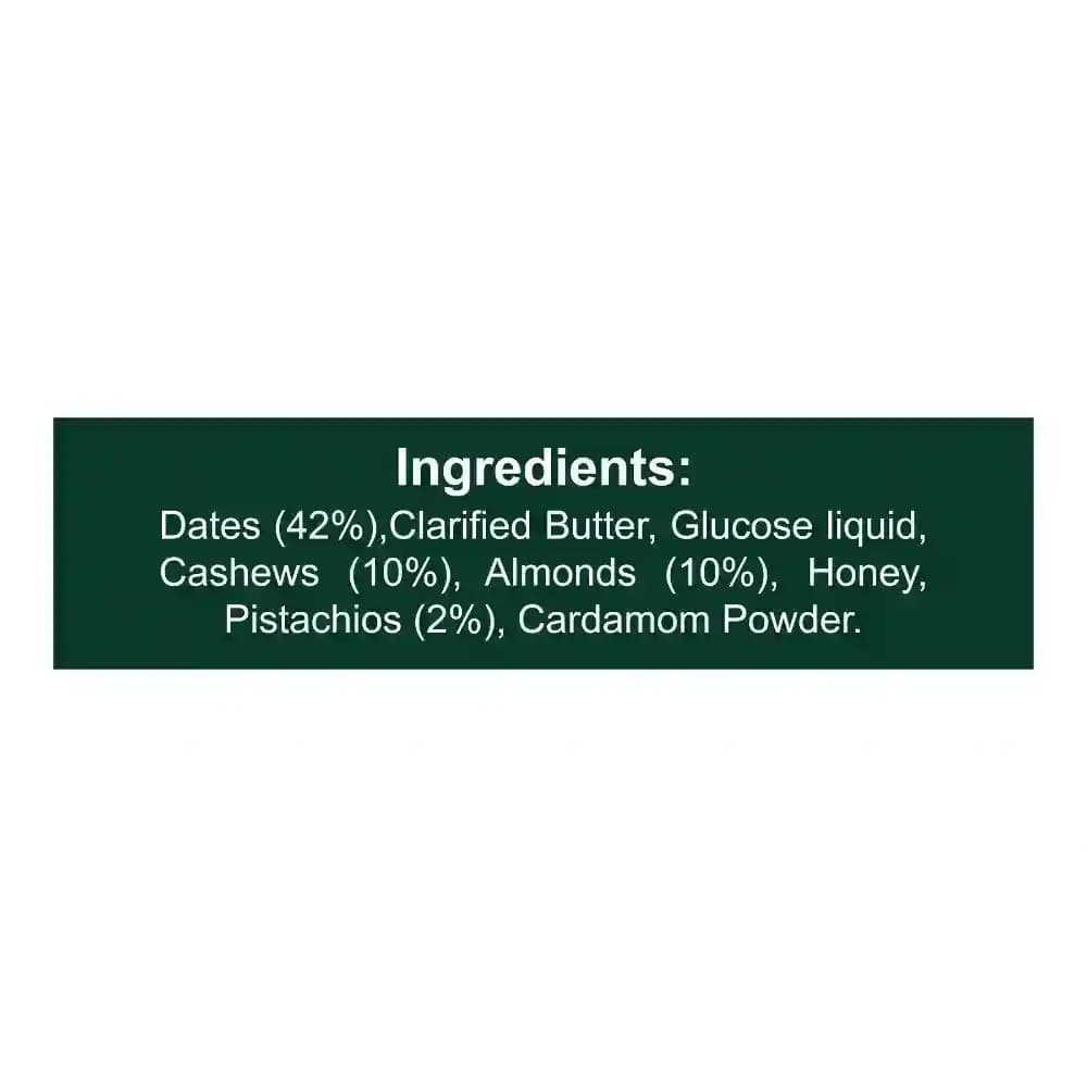 Date Bites Ingredients – No Palm Oil, No Maida, Natural Healthy Dry Fruit Snack | Let's Try Foods