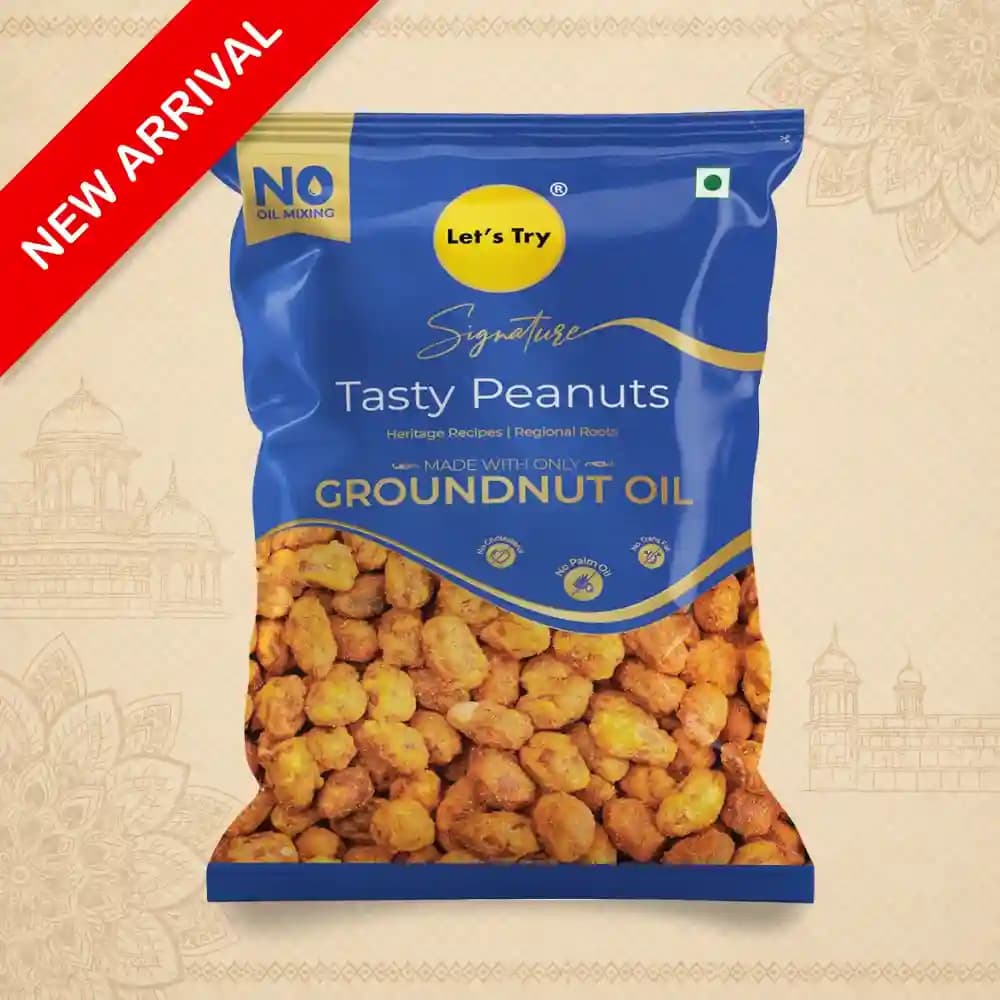 Signature Tasty Peanuts – Healthy Namkeen, No Palm Oil, Groundnut Oil | Buy Online India | Let's Try Foods