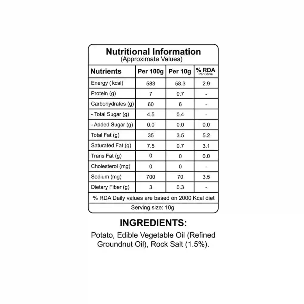 Potato Wafers Nutrition Facts – Calories & Ingredients | Healthy Healthy Chips | Let's Try Foods