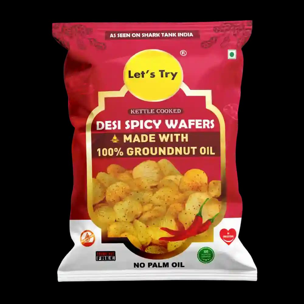Kettle Cooked Desi Spicy Potato Wafers