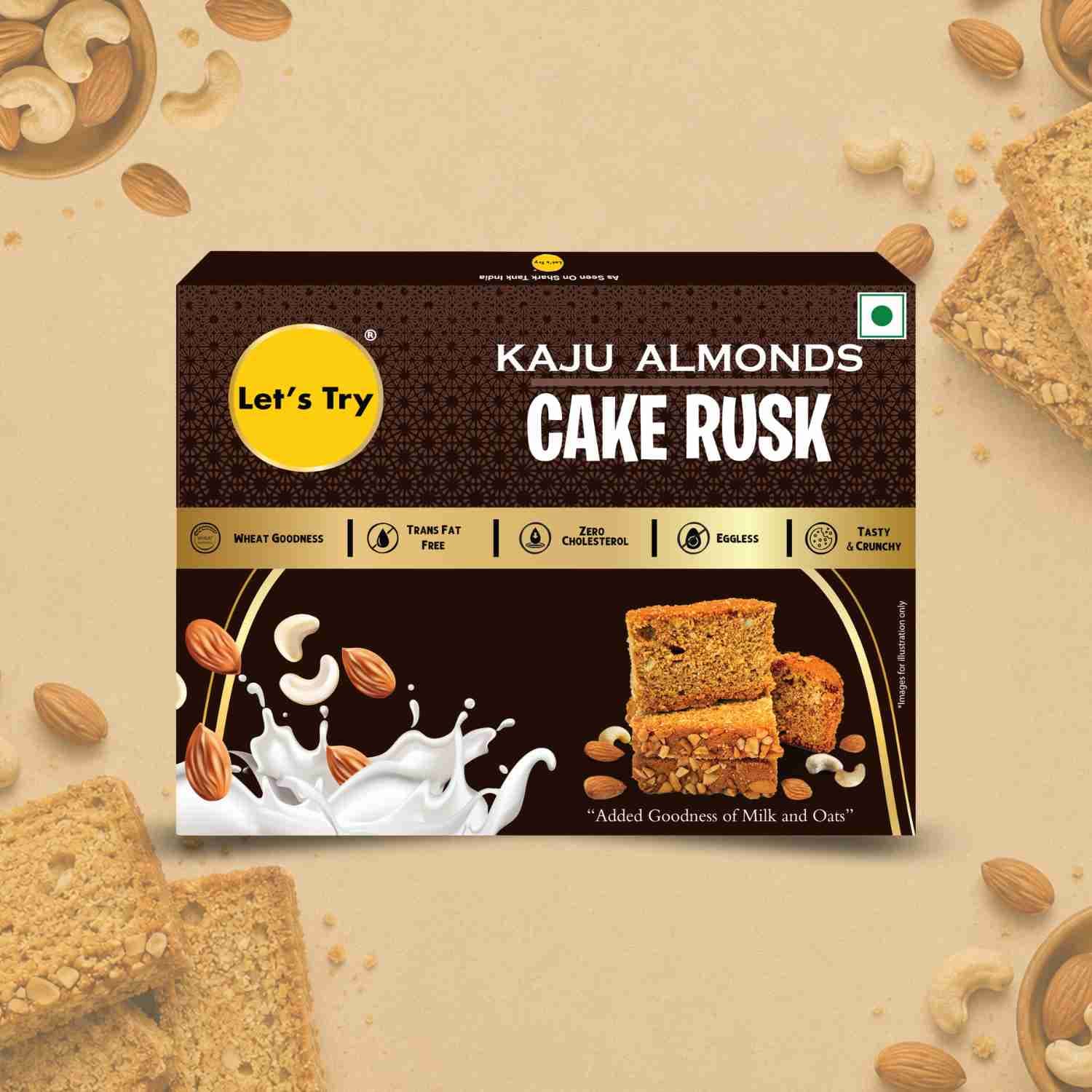 Kaju Almond Cake Rusk