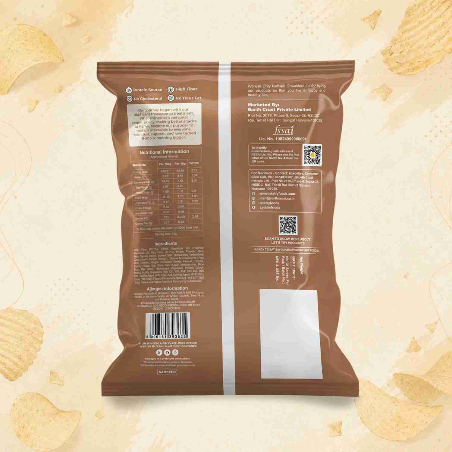 ragi chips back