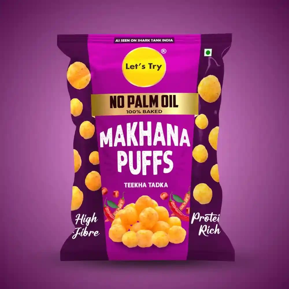 Makhana Puff Tadka – Roasted Makhana, No Palm Oil, No Maida | Buy Online India | Let's Try Foods