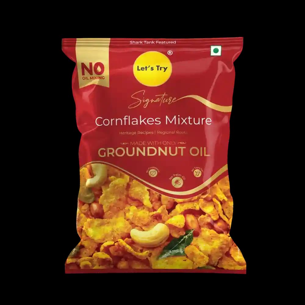 Signature Cornflakes Mixture – Healthy Indian Mixture, No Palm Oil, Groundnut Oil | Buy Online India | Let's Try Foods
