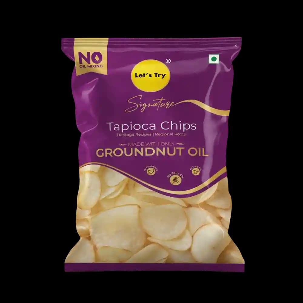 Signature Tapioca Chips – Healthy Chips, No Palm Oil, Groundnut Oil | Buy Online India | Let's Try Foods