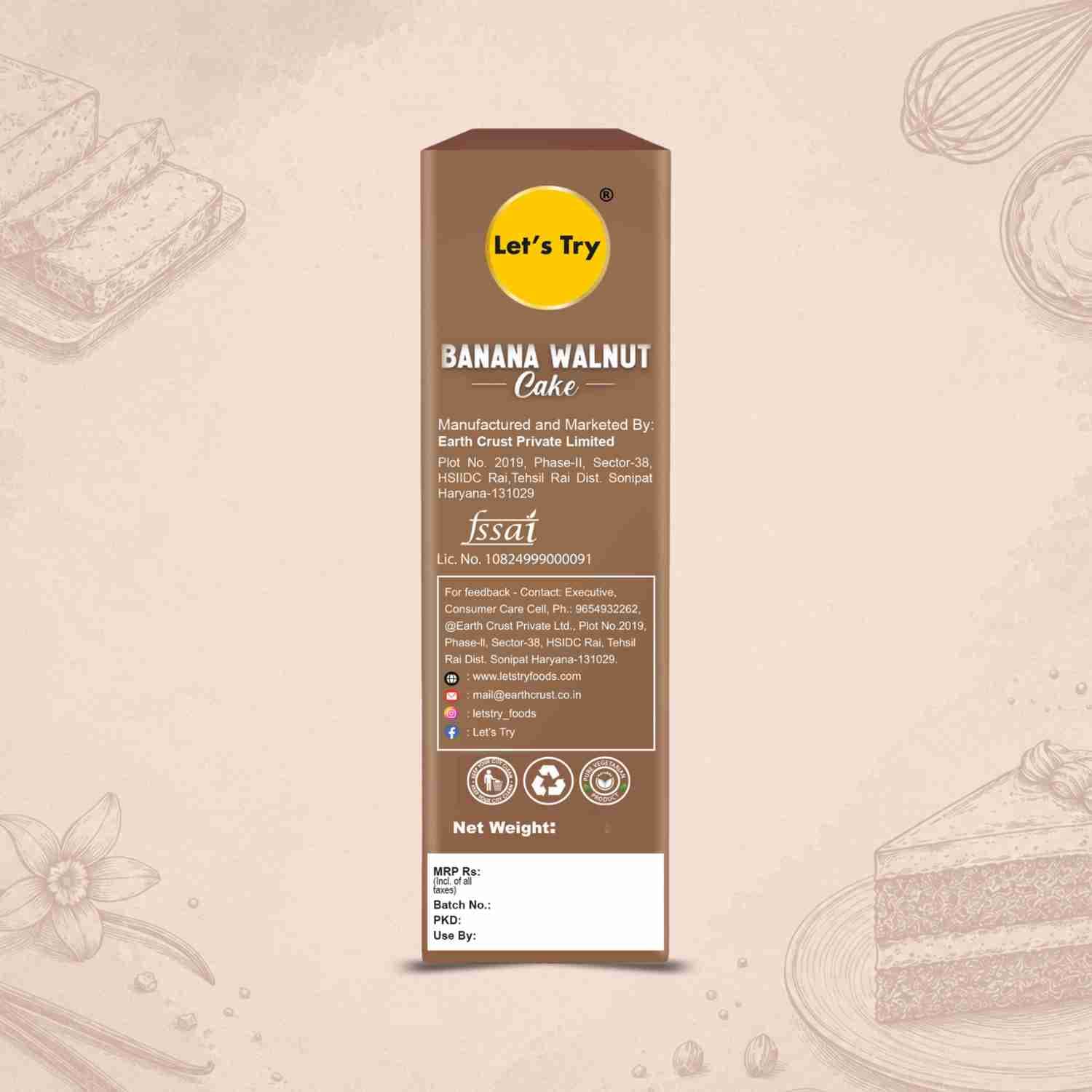 banana walnut cake address & ean code