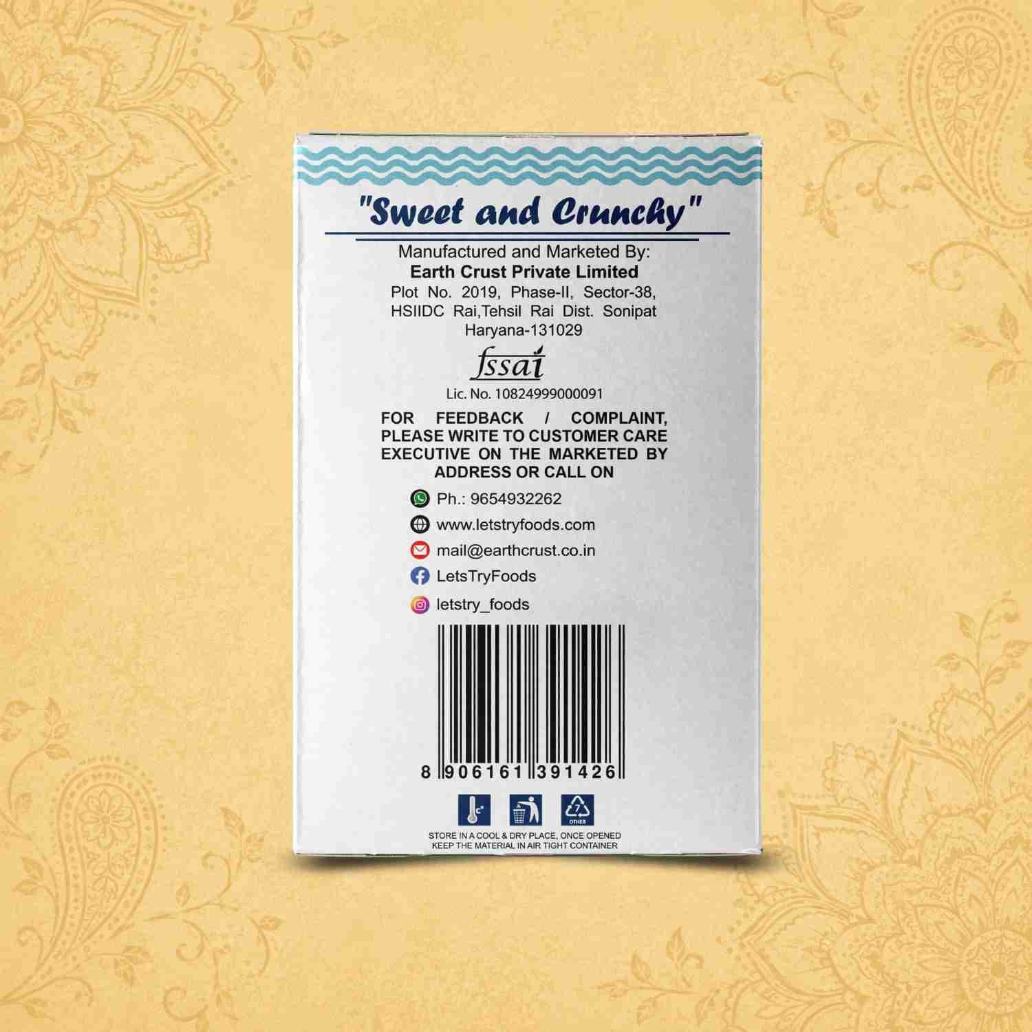 Sesame Chikki Back Label – Ingredients & Info | Healthy Healthy Indian Sweets | Let's Try Foods