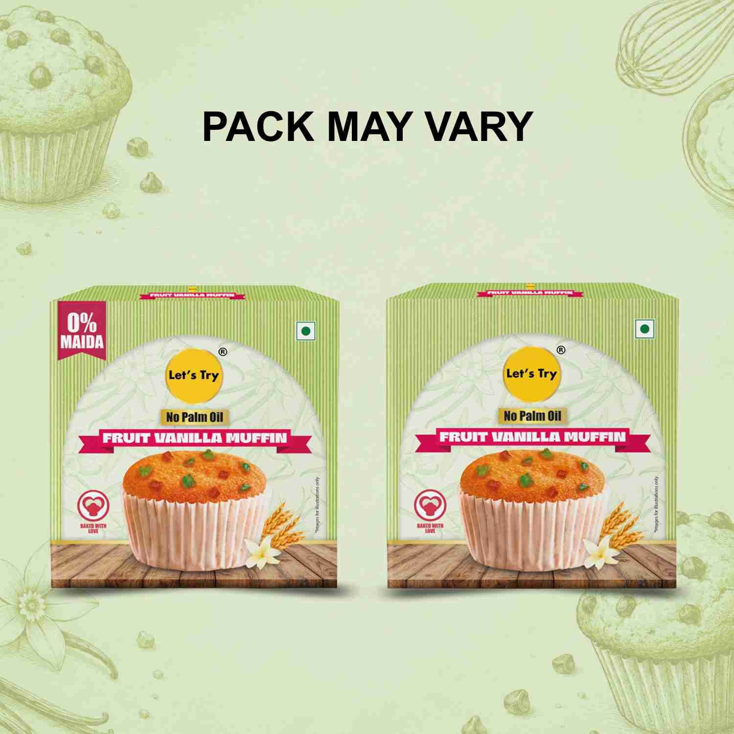 fruit vanilla muffin pack may vary 
