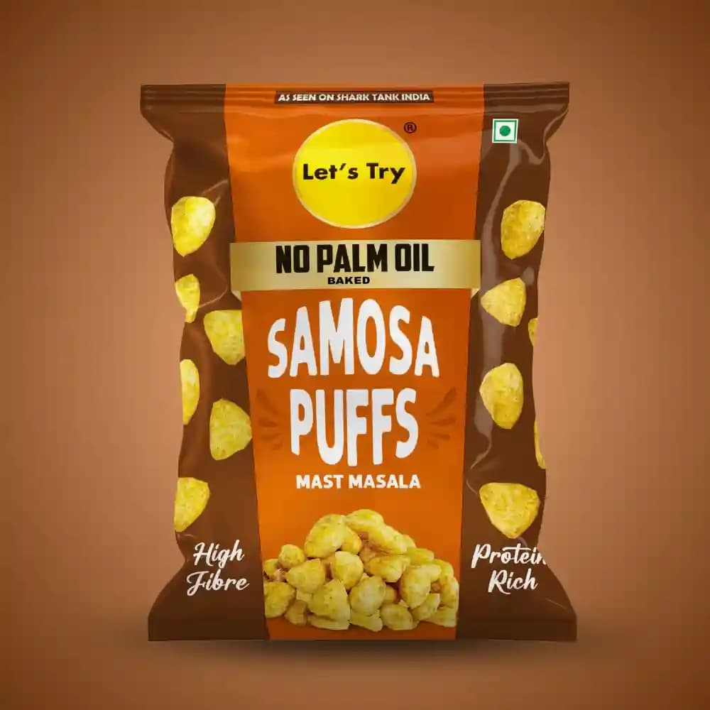Samosa Puff – Healthy Namkeen, No Palm Oil, No Maida | Buy Online India | Let's Try Foods