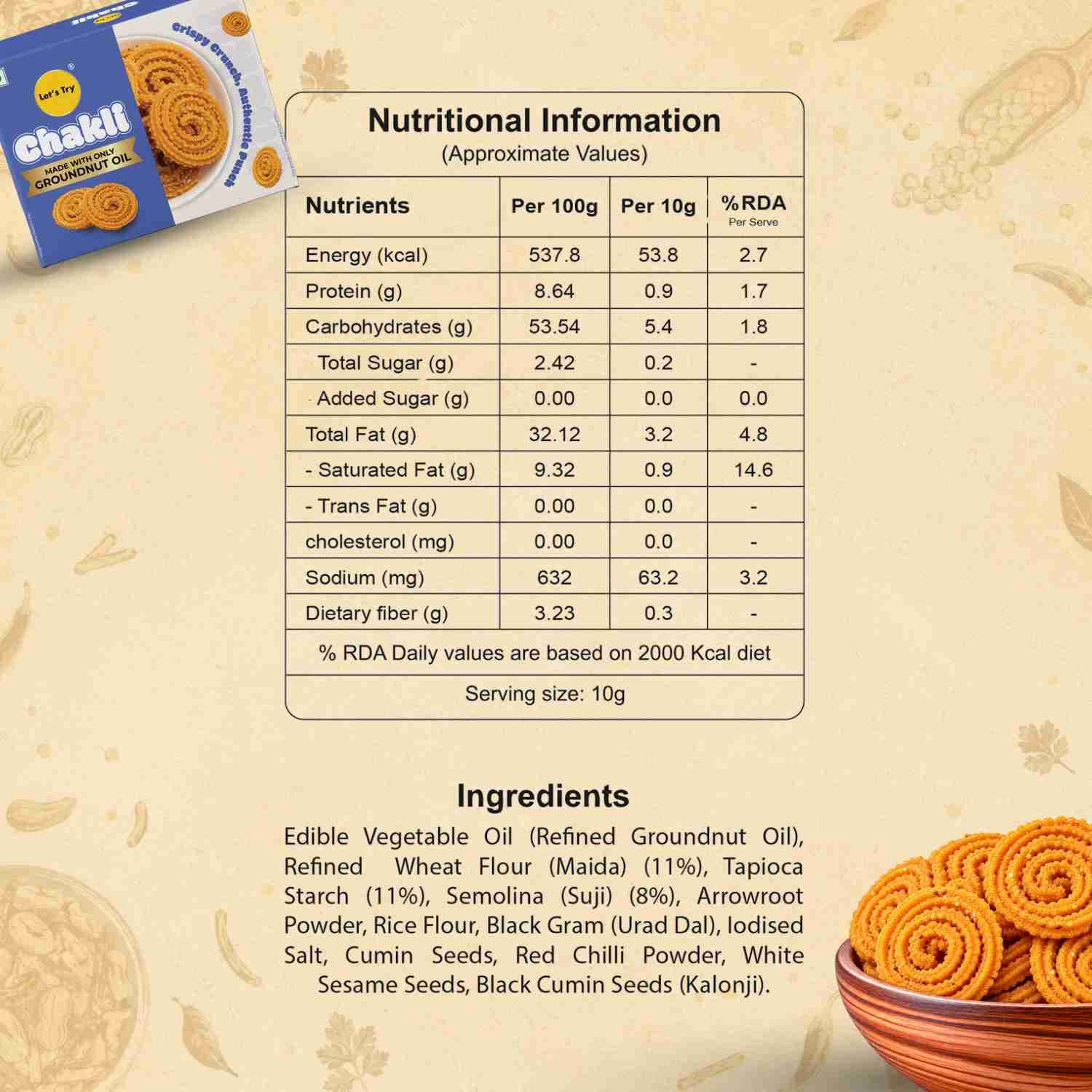 ni & ingredients chakli