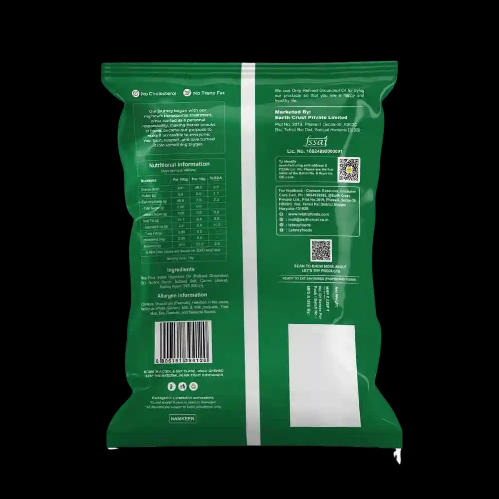 Jeera Papad Ingredients & Nutritional Label – No Palm Oil, No Maida Clean Label Healthy Lite Papad | Let's Try Foods