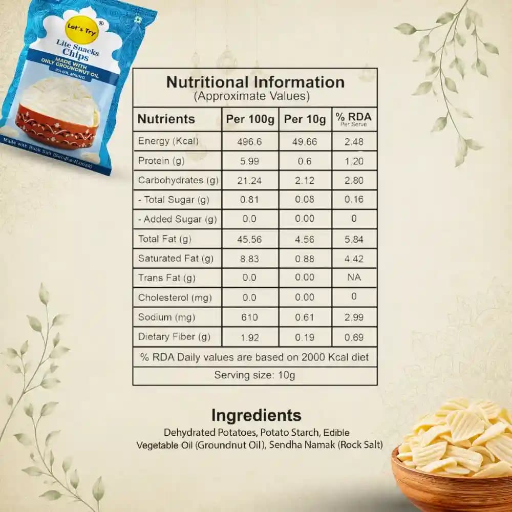 Lite Chips Nutrition Facts – Calories & Ingredients | Healthy Healthy Chips | Let's Try Foods