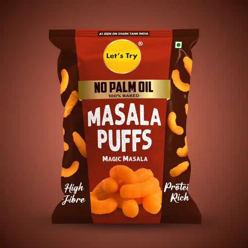 Masala Puff – Healthy Puff Snack, No Palm Oil, No Maida | Buy Online India | Let's Try Foods
