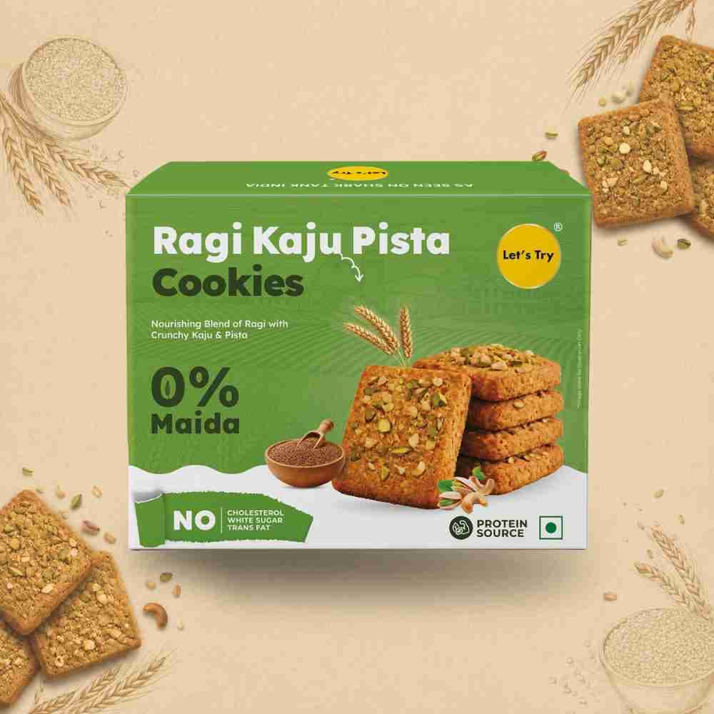 Ragi Kaju Pista Cookies 