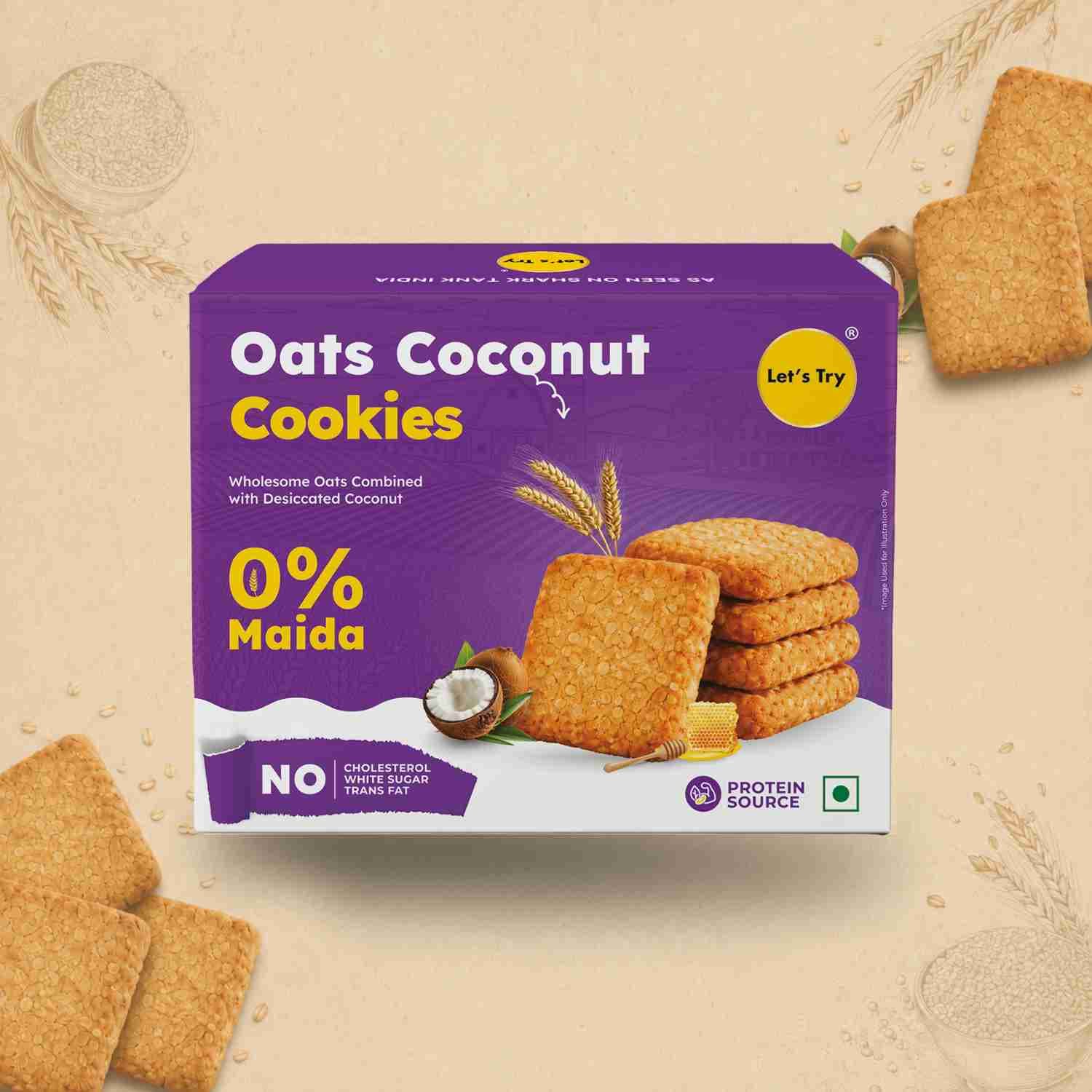 Oats Coconut Cookies