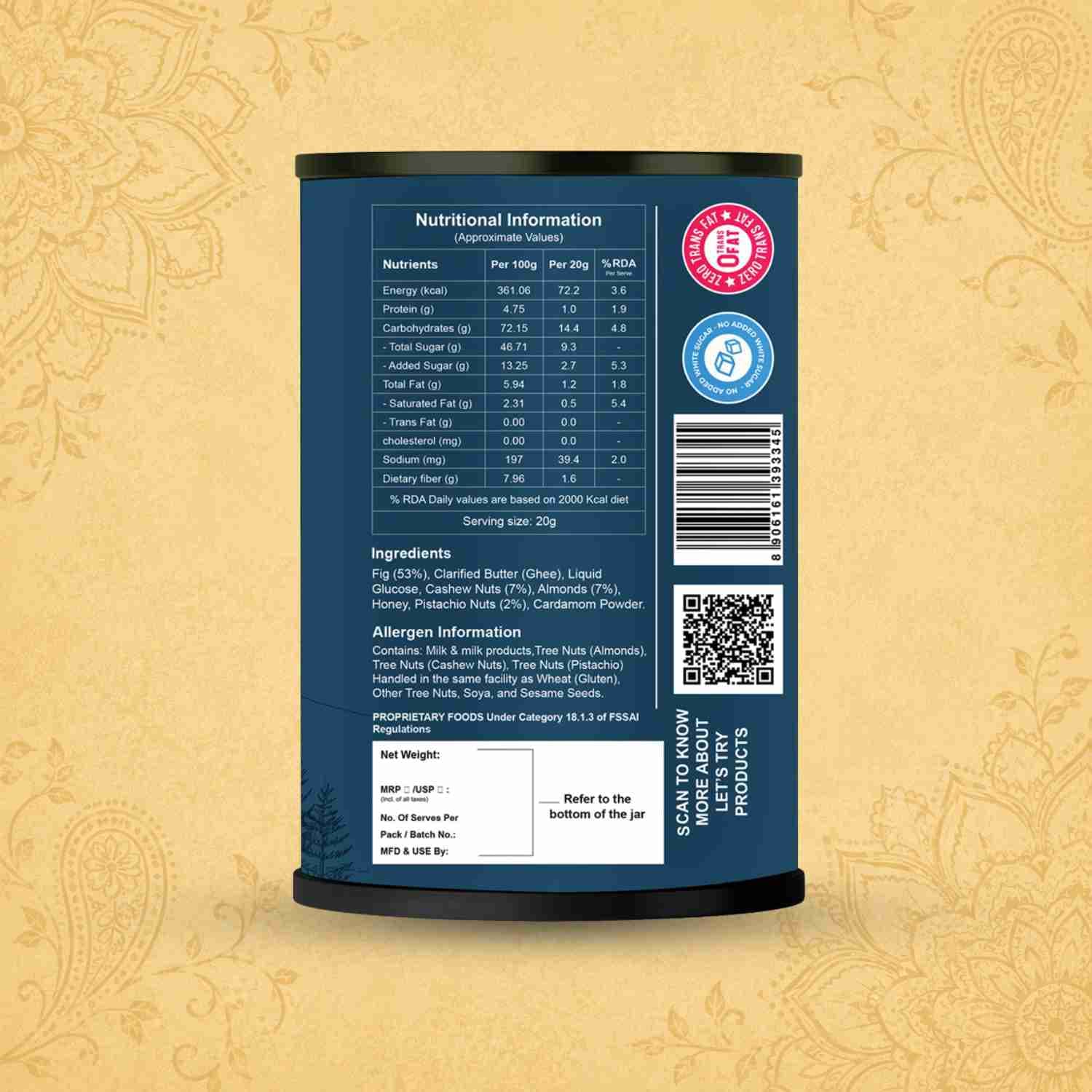Fig Bites Nutritional Details – Healthy Healthy Dry Fruit Snack | Let's Try Foods