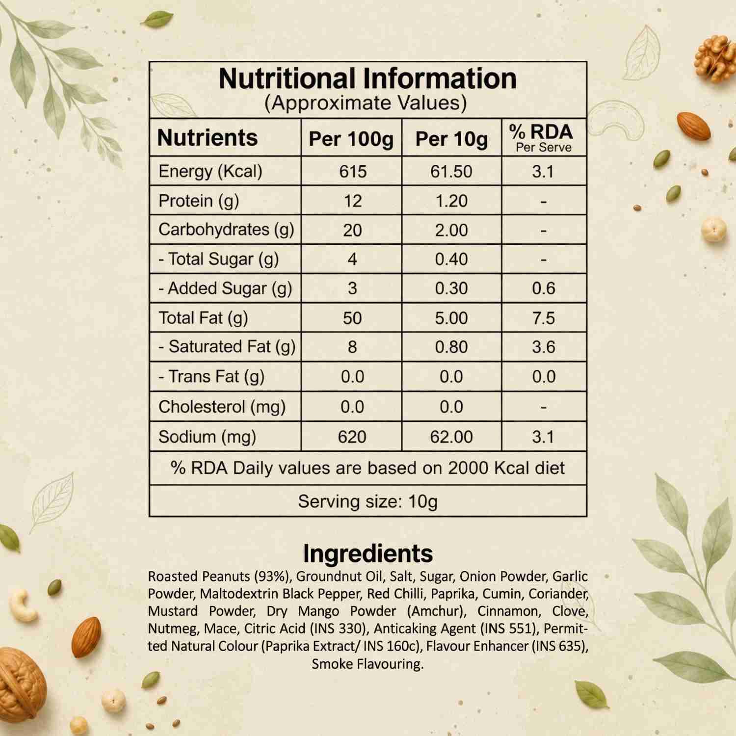 Roasted Peanut BBQ Nutrition Facts – Calories & Ingredients | Healthy Healthy Roasted Nuts | Let's Try Foods