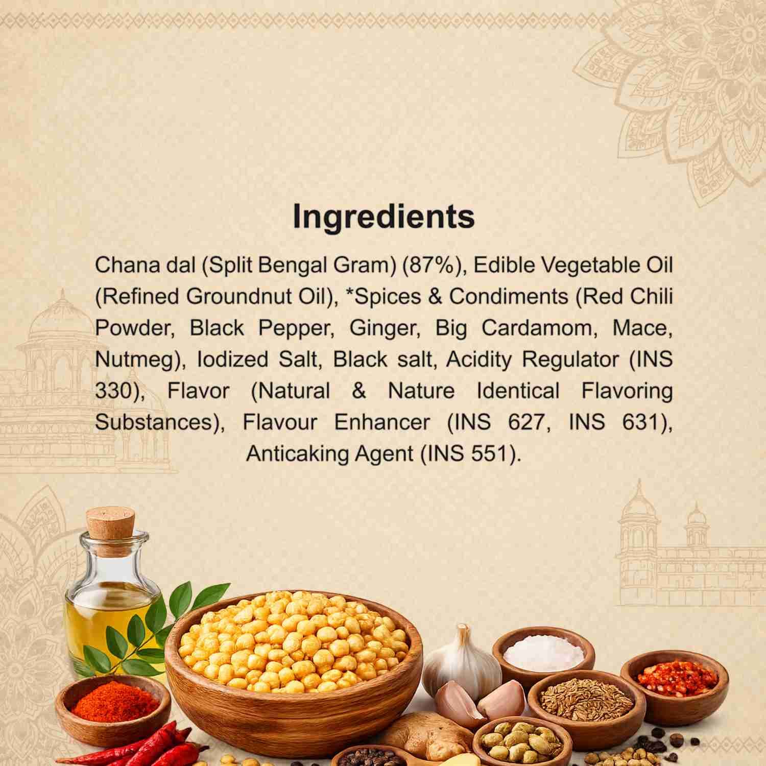 Signature Chana Dal Ingredients – Calories & Ingredients | Healthy Healthy Roasted Chana | Let's Try Foods