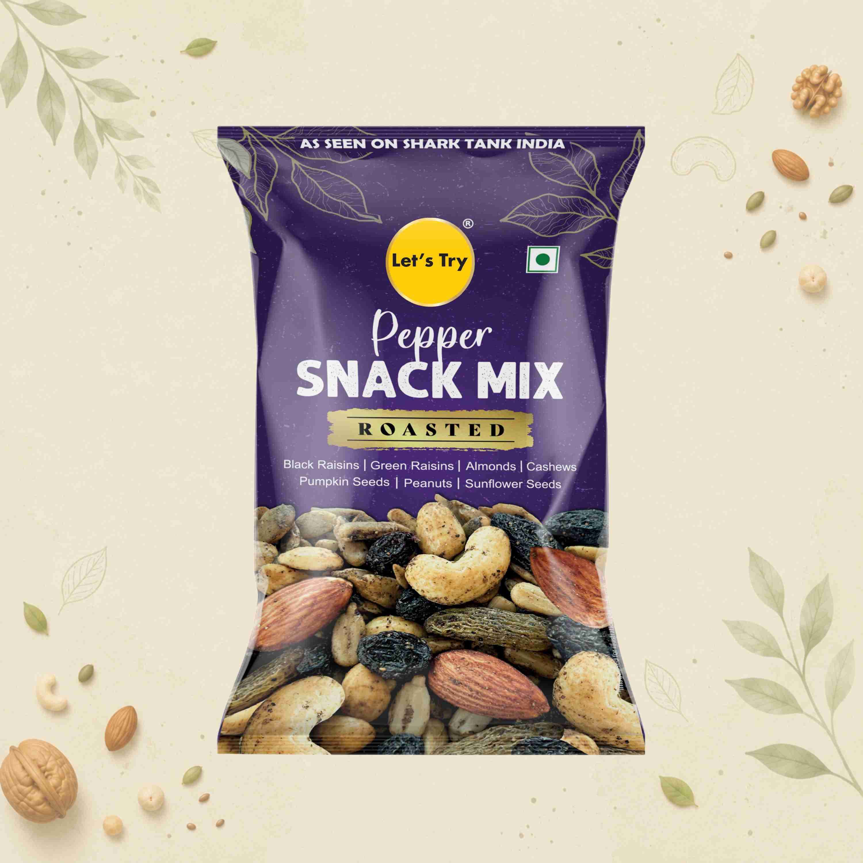 Snack Mix Seeds & Nuts Pepper Salted 