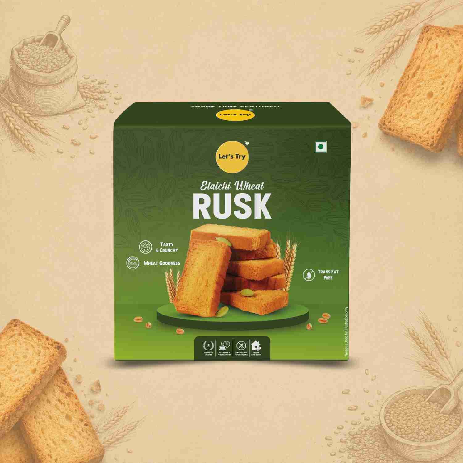 Elaichi Wheat Rusk