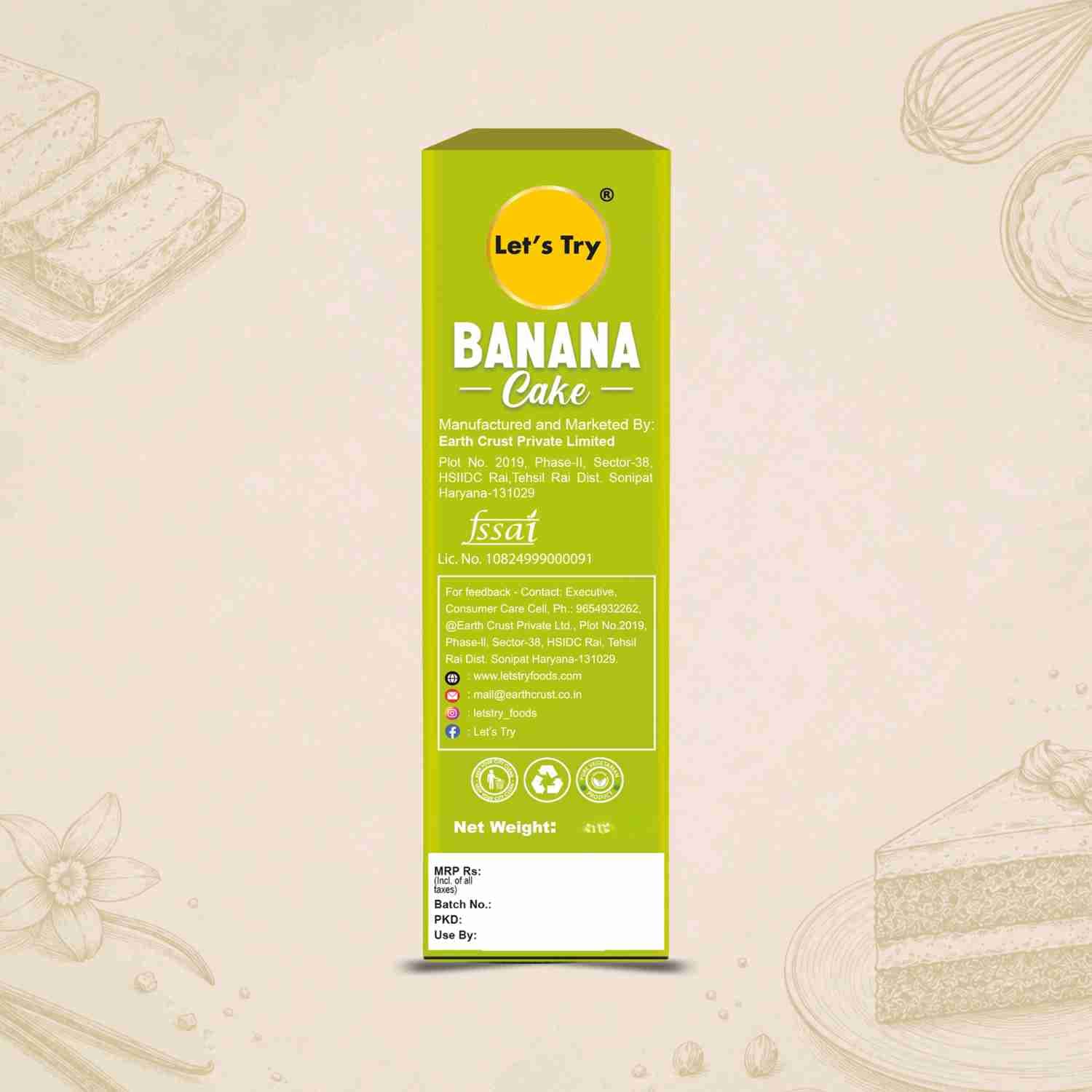 banana cake address & ean code