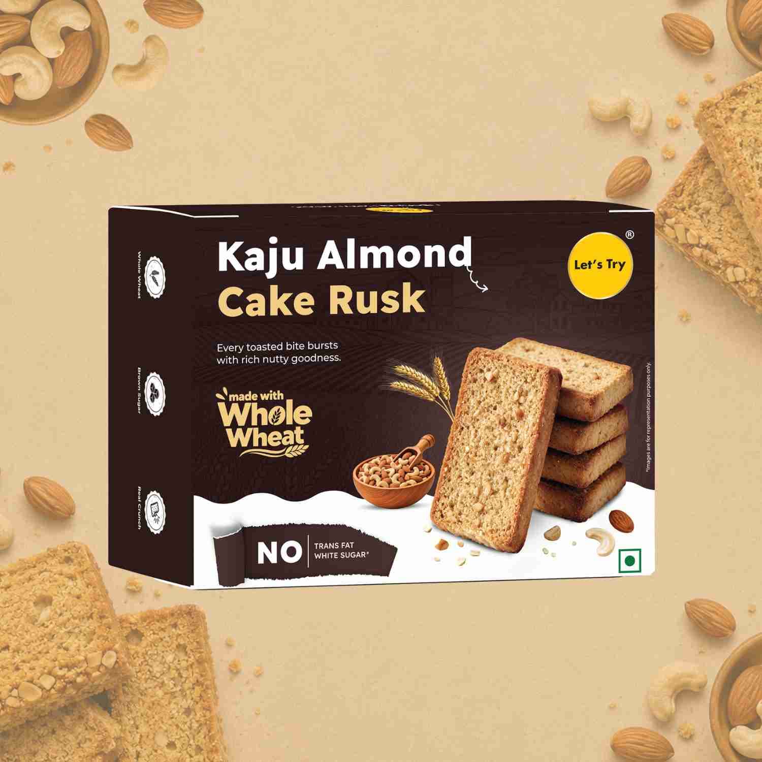 Kaju Almond Cake Rusk