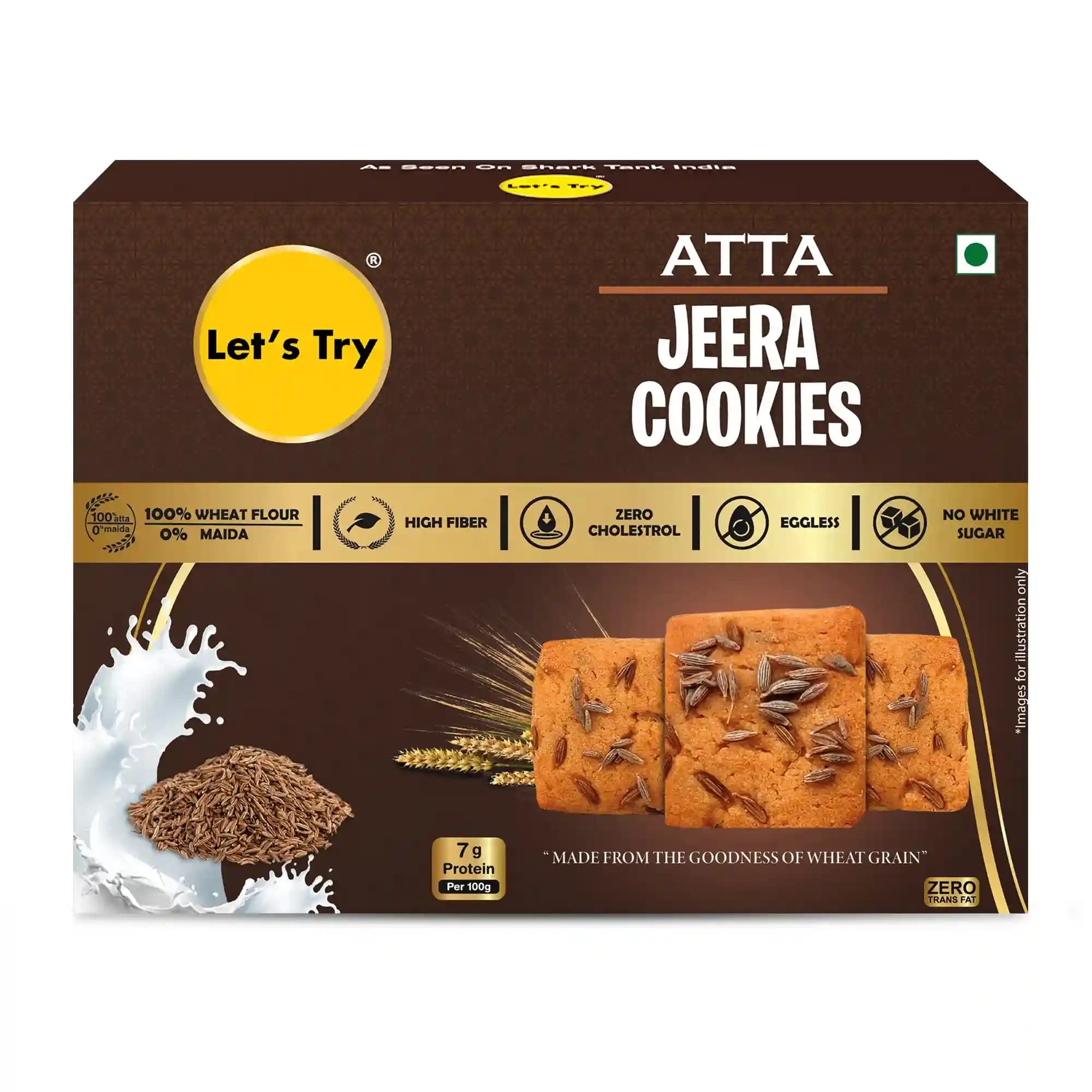 Let's Try Atta Jeera Cookies 200g — image 1