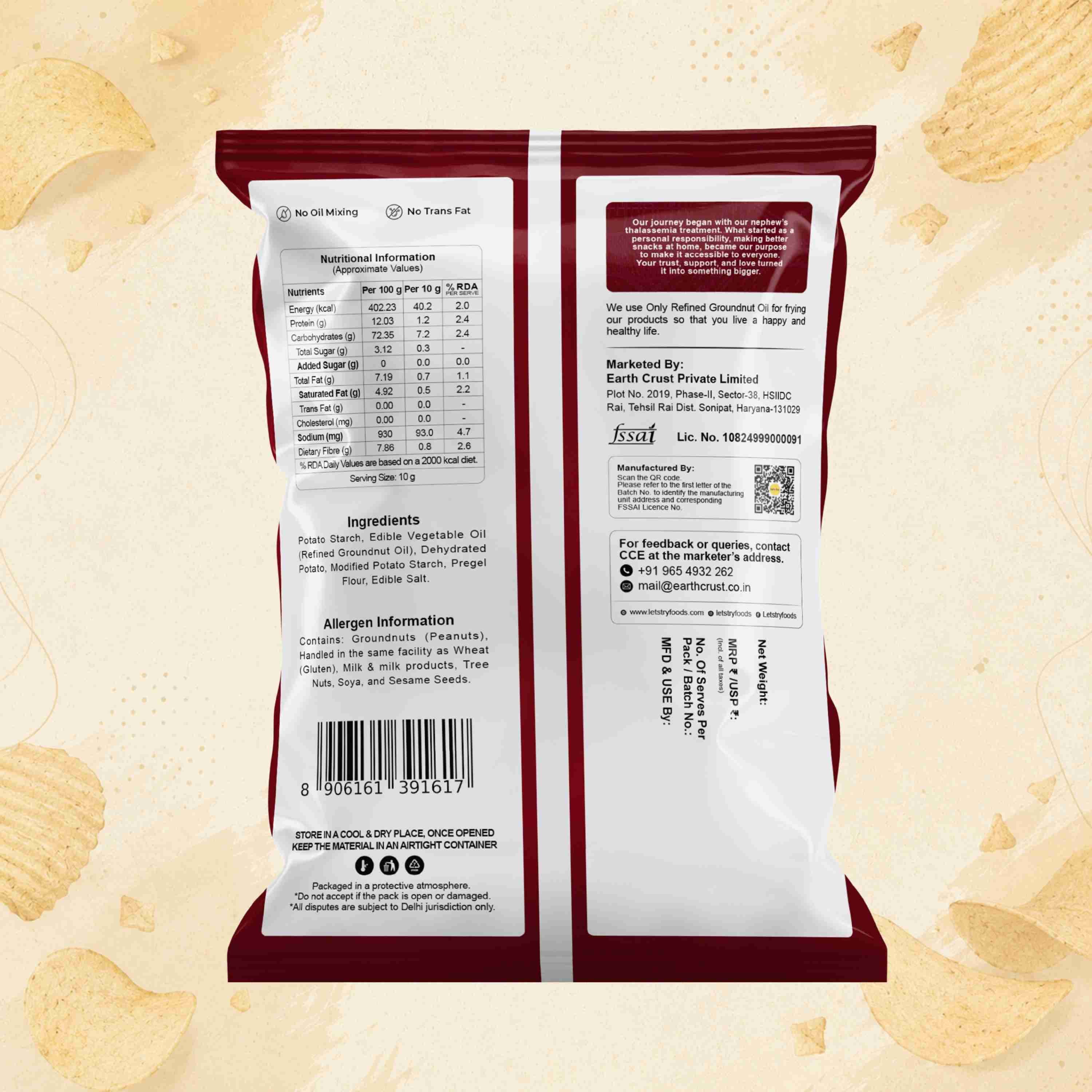 Mix Lite Papad Ingredients & Nutritional Label – No Palm Oil, No Maida Clean Label Healthy Indian Mixture | Let's Try Foods