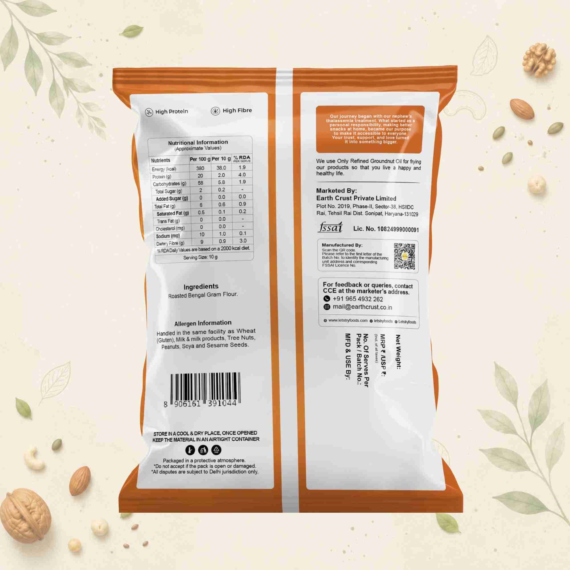 Sattu Ingredients & Nutritional Label – No Palm Oil, No Maida Clean Label Healthy Protein Sattu | Let's Try Foods
