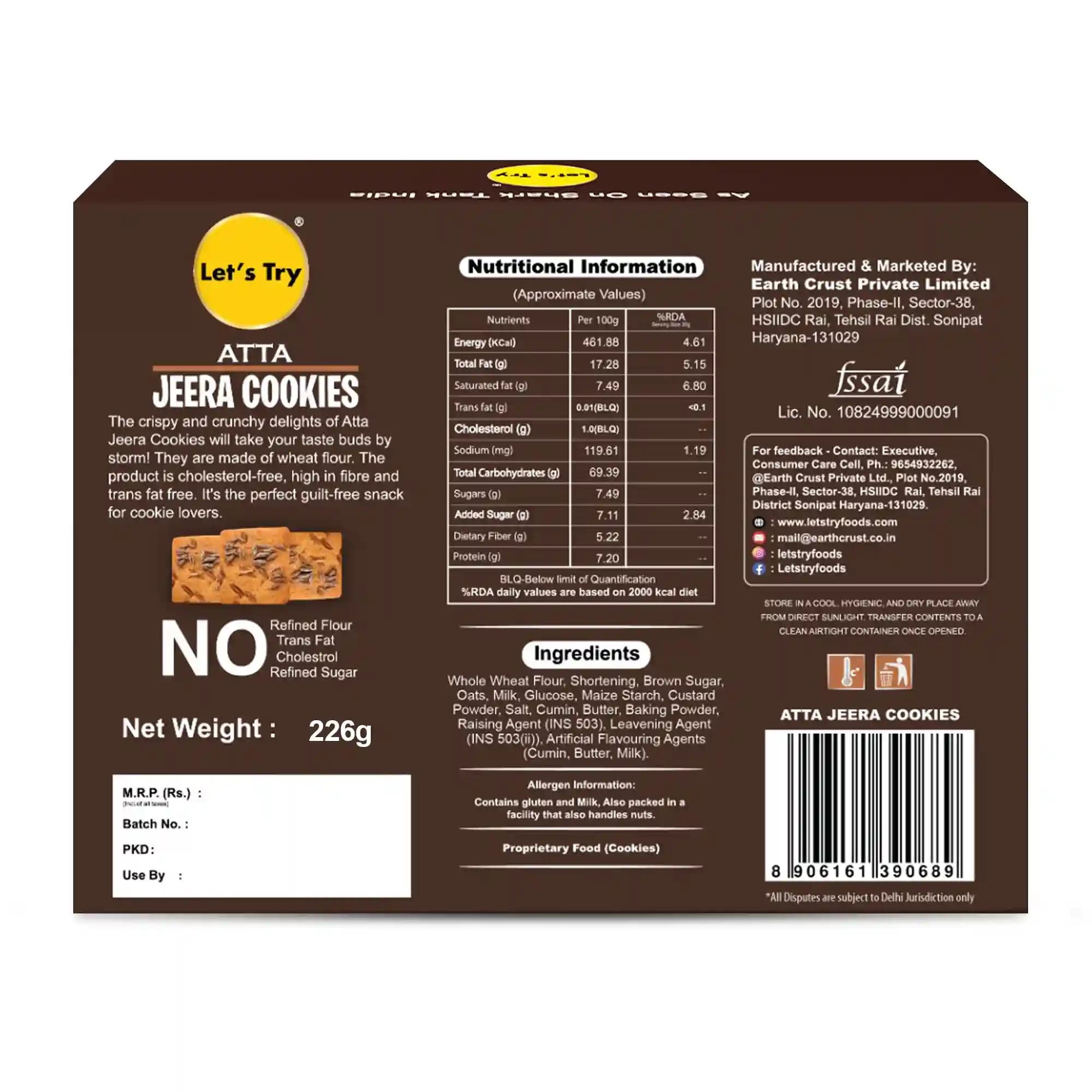 Let's Try Atta Jeera Cookies 200g — image 2