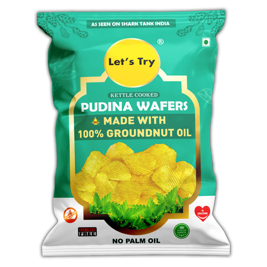 Let's Try Pudina Wafers 54gx3 | No Palm Oil