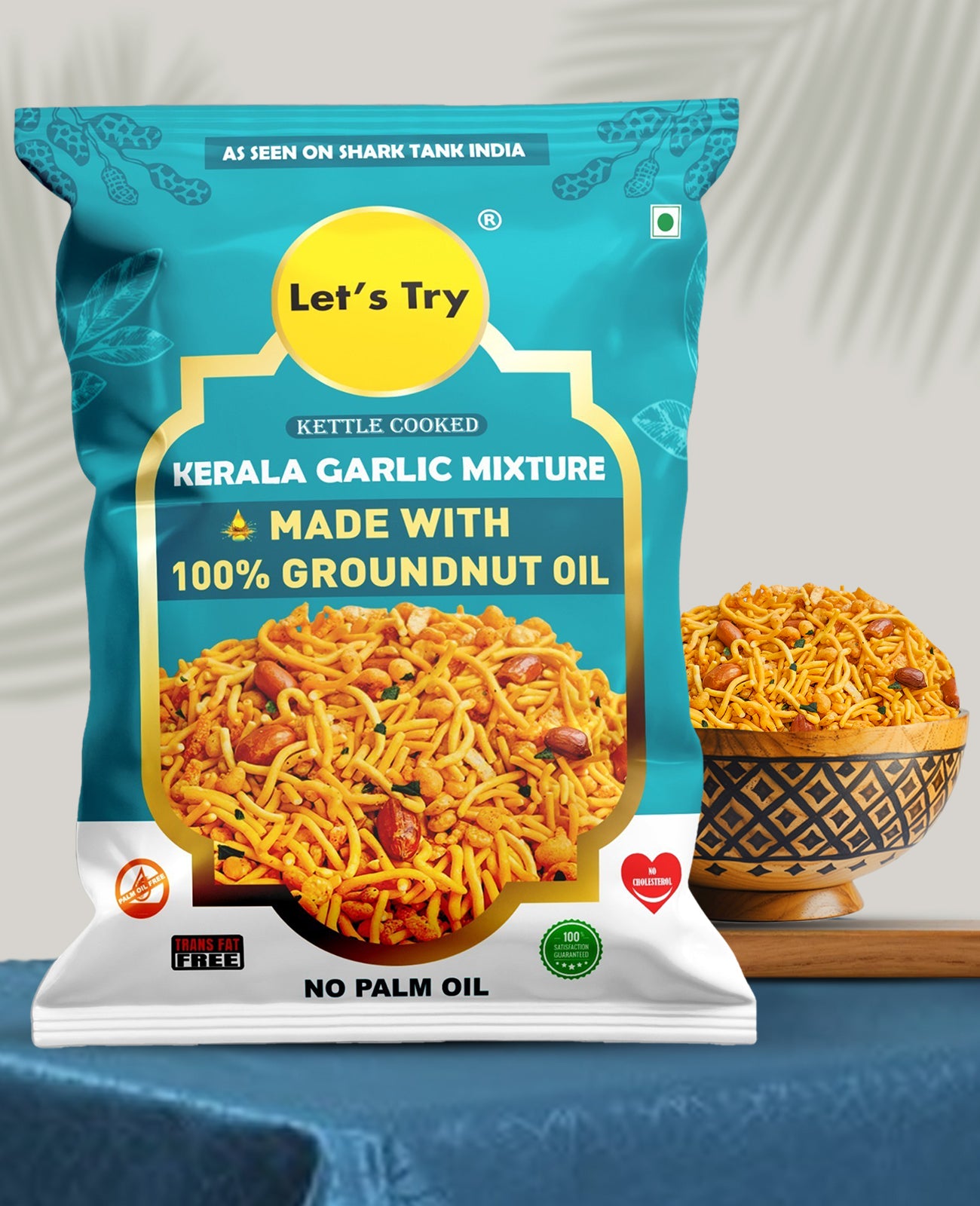 Let's Try Kerala garlic Mixture 180g | No Palm Oil