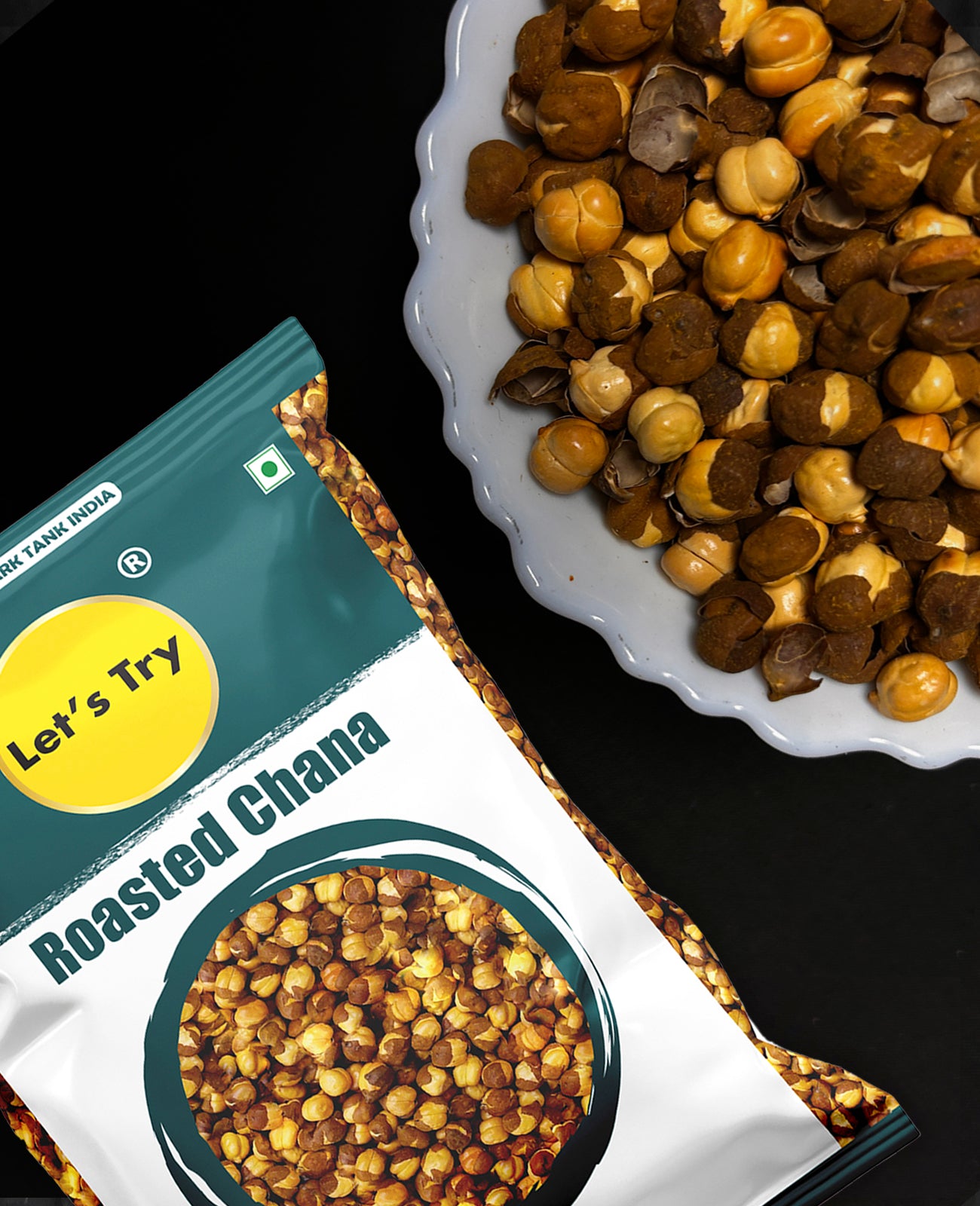 Let's Try Roasted Chana 450g | No Palm Oil